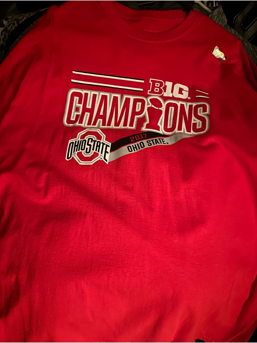 Ohio State Buckeyes Blue 84 Red B1G Champions Graphic Tee